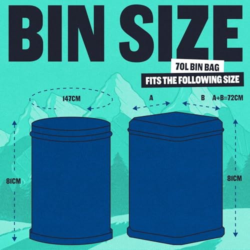BEAST BIN BAGS 70L Drawstring Bin Bags thumbnail 4